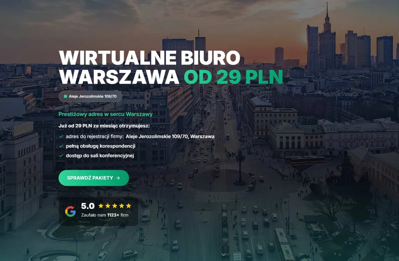 Warszawa — okolica adresu partnera